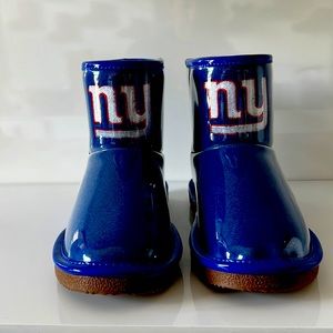 New York Giants Water Resistant Rubber bootie boots